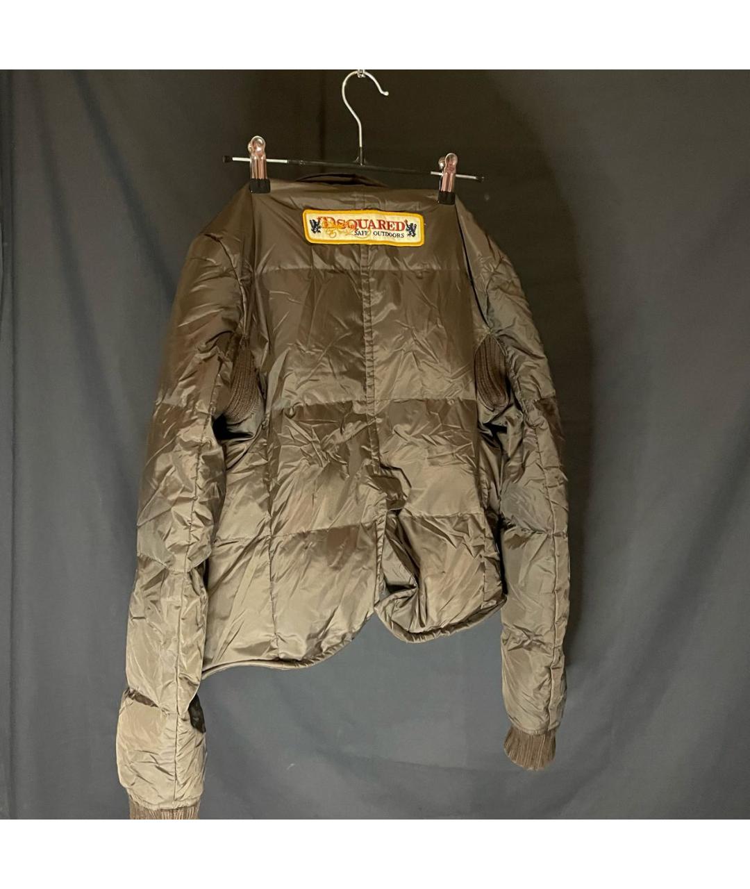 DSQUARED2 Коричневая полиамидовая куртка, фото 2