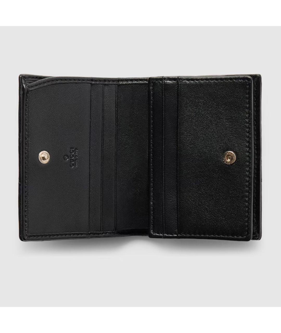 GUCCI Черный кожаный кошелек, фото 2