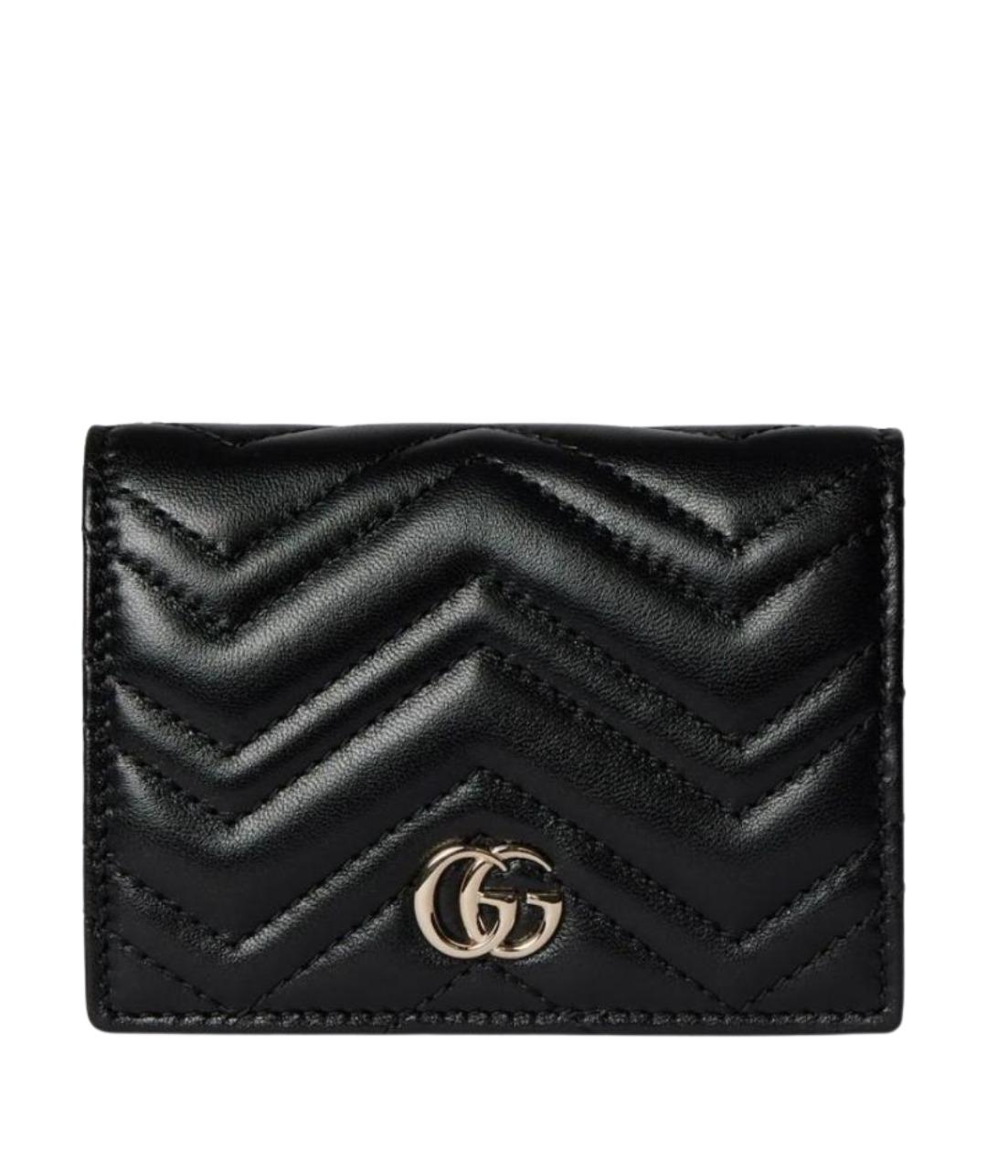 GUCCI Черный кожаный кошелек, фото 1