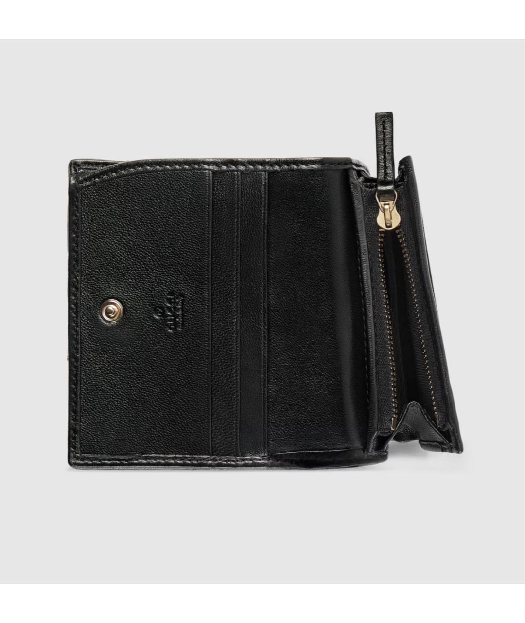 GUCCI Черный кожаный кошелек, фото 6