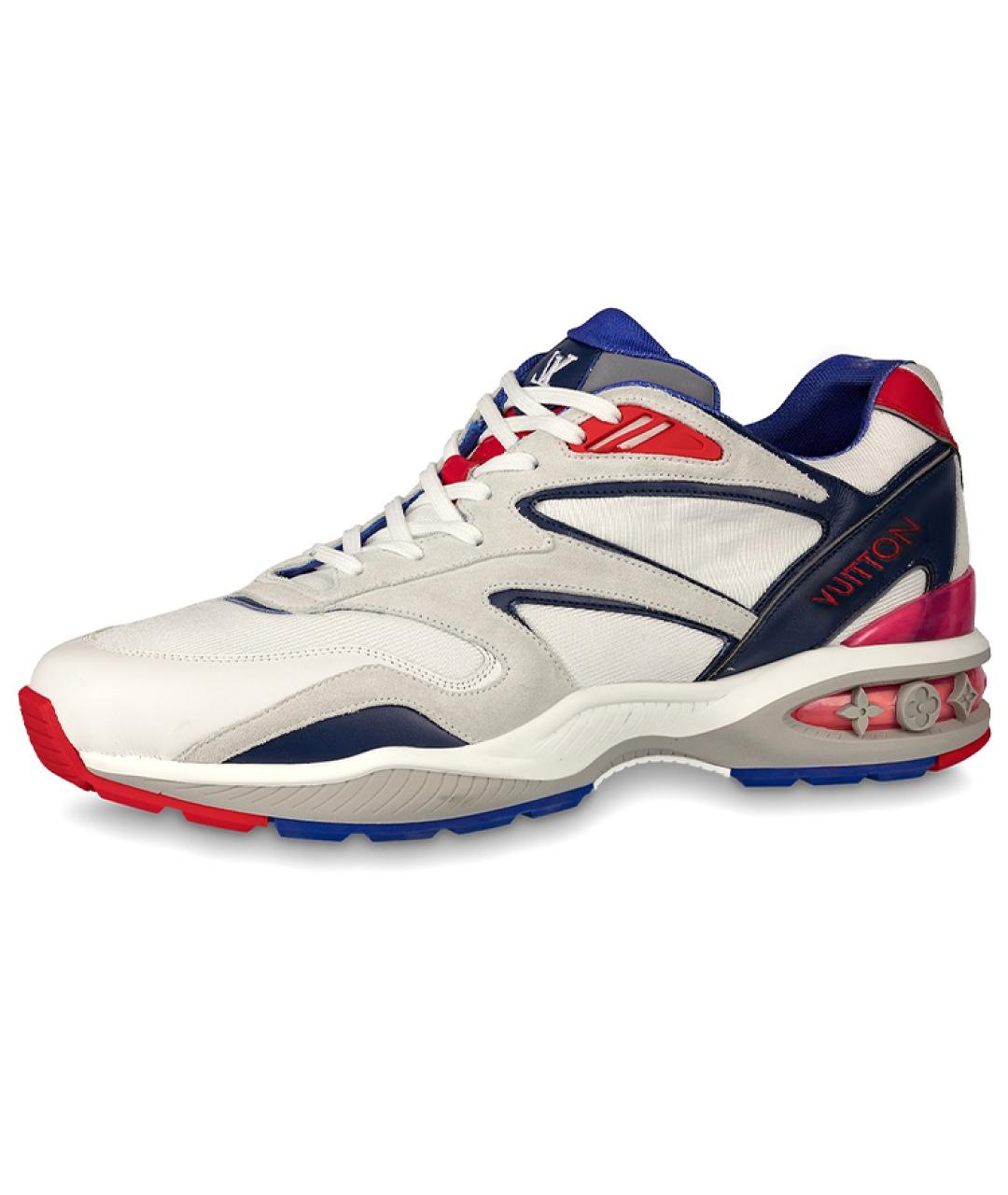 LOUIS VUITTON Белые кожаные низкие кроссовки / кеды, фото 2