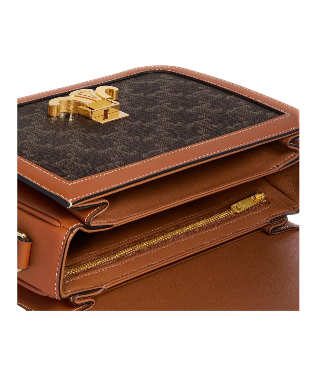 CELINE Кожаная сумка через плечо, фото 4