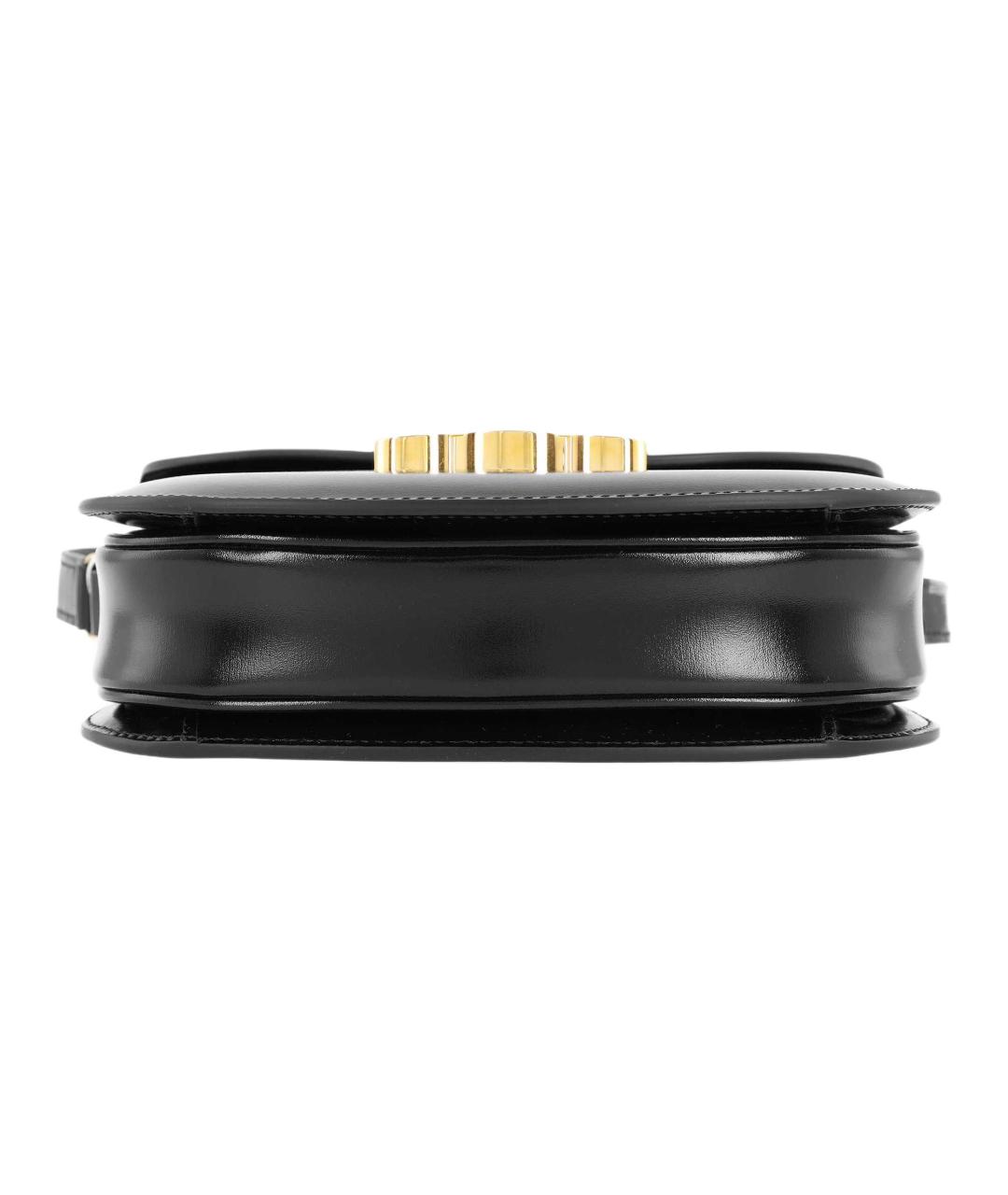 CELINE Черная кожаная сумка через плечо, фото 4