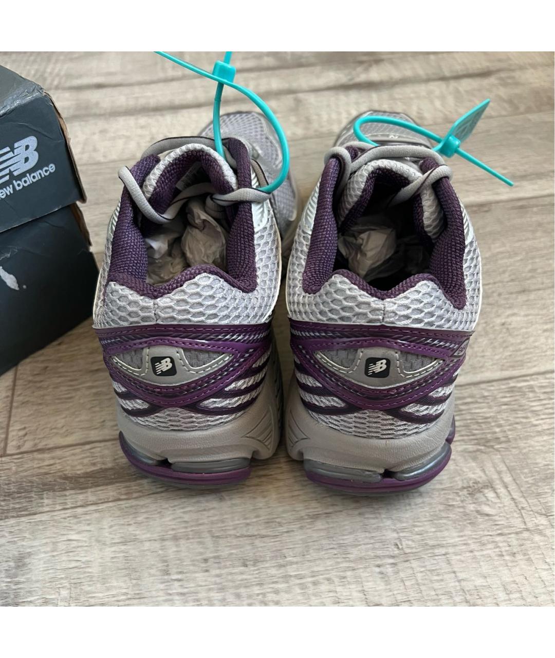 NEW BALANCE Серые текстильные высокие кроссовки / кеды, фото 8