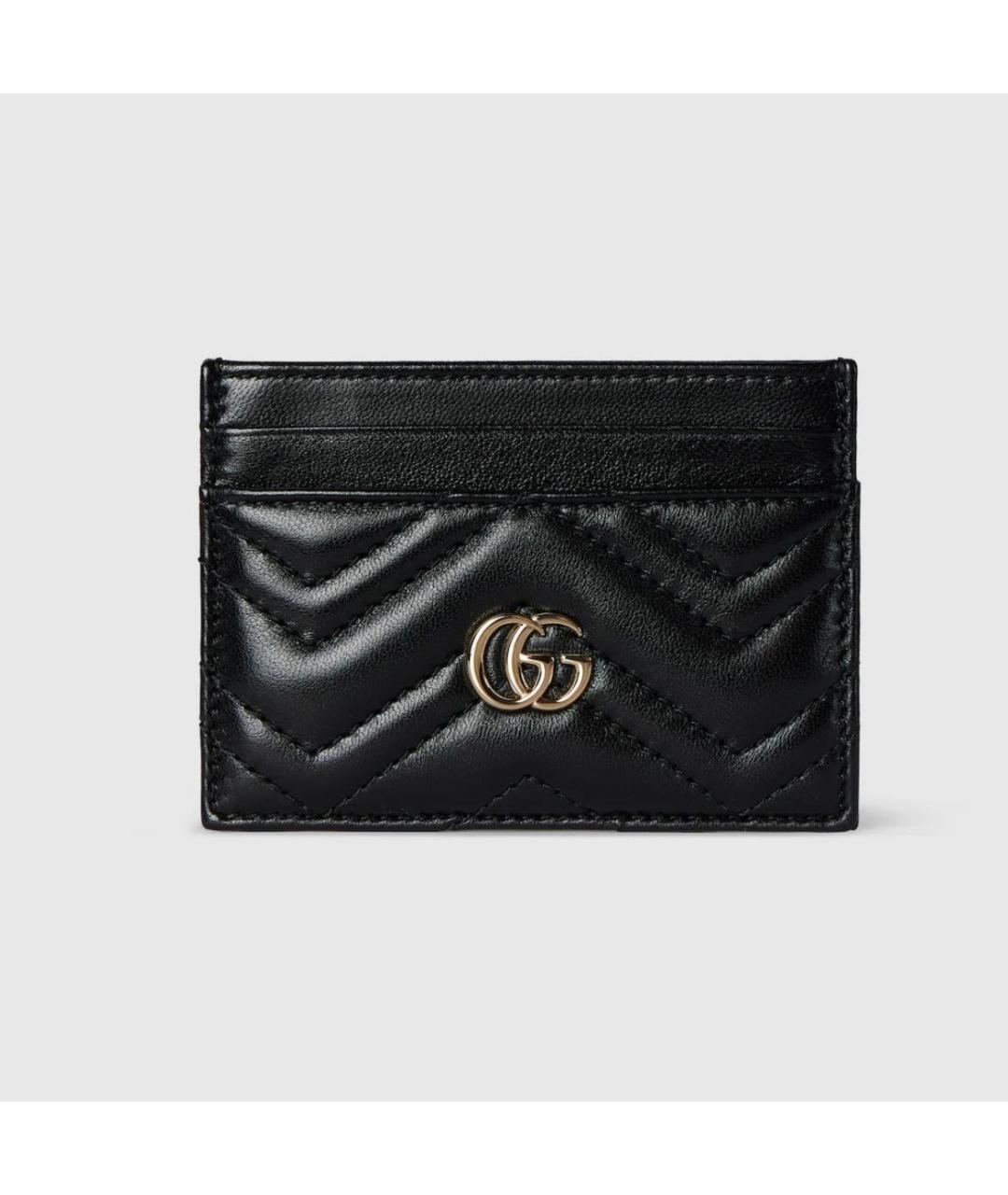 GUCCI Черный кожаный кардхолдер, фото 5