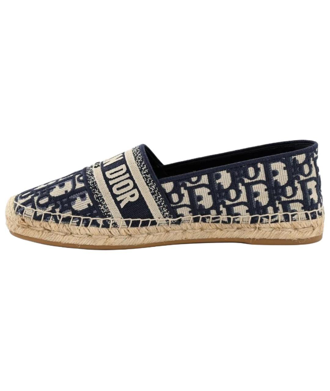 CHRISTIAN DIOR Темно-синие эспадрильи, фото 2
