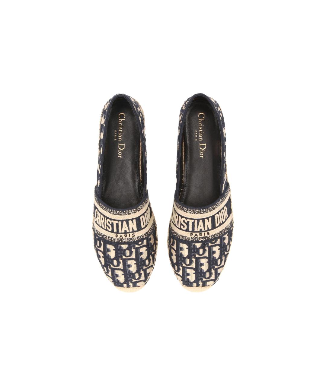 CHRISTIAN DIOR Темно-синие эспадрильи, фото 4