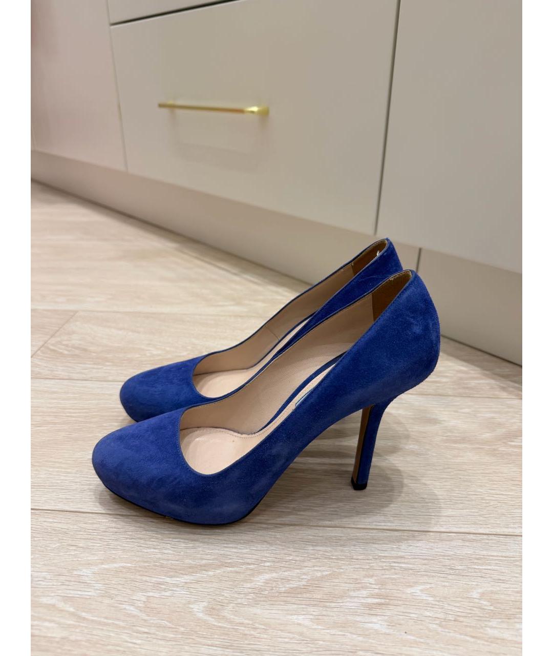 PRADA Синие замшевые туфли, фото 5