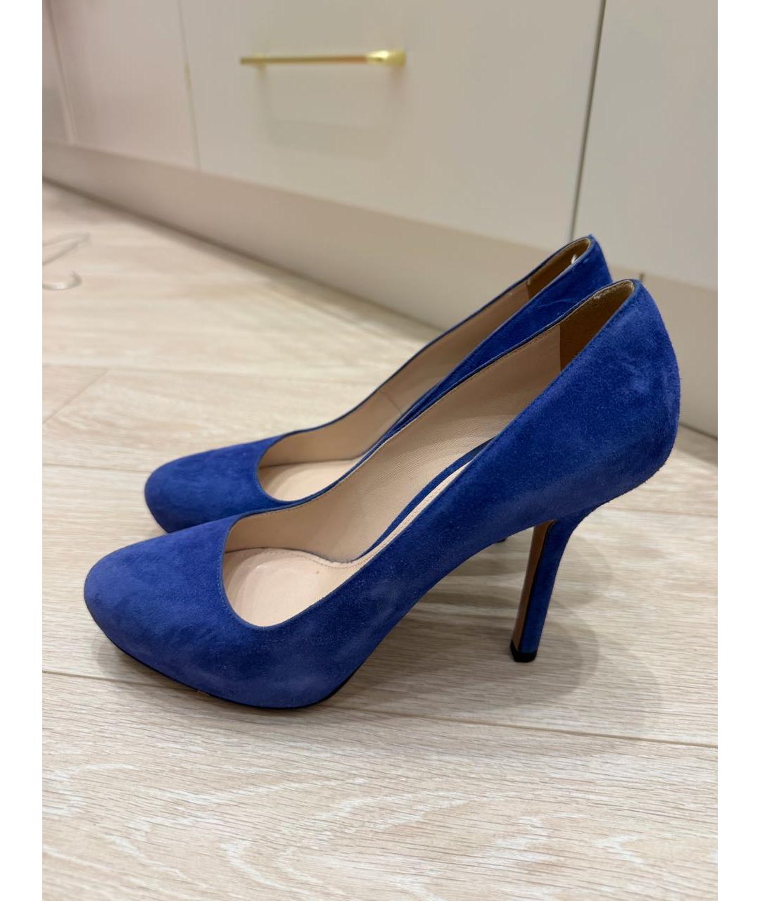 PRADA Синие замшевые туфли, фото 3