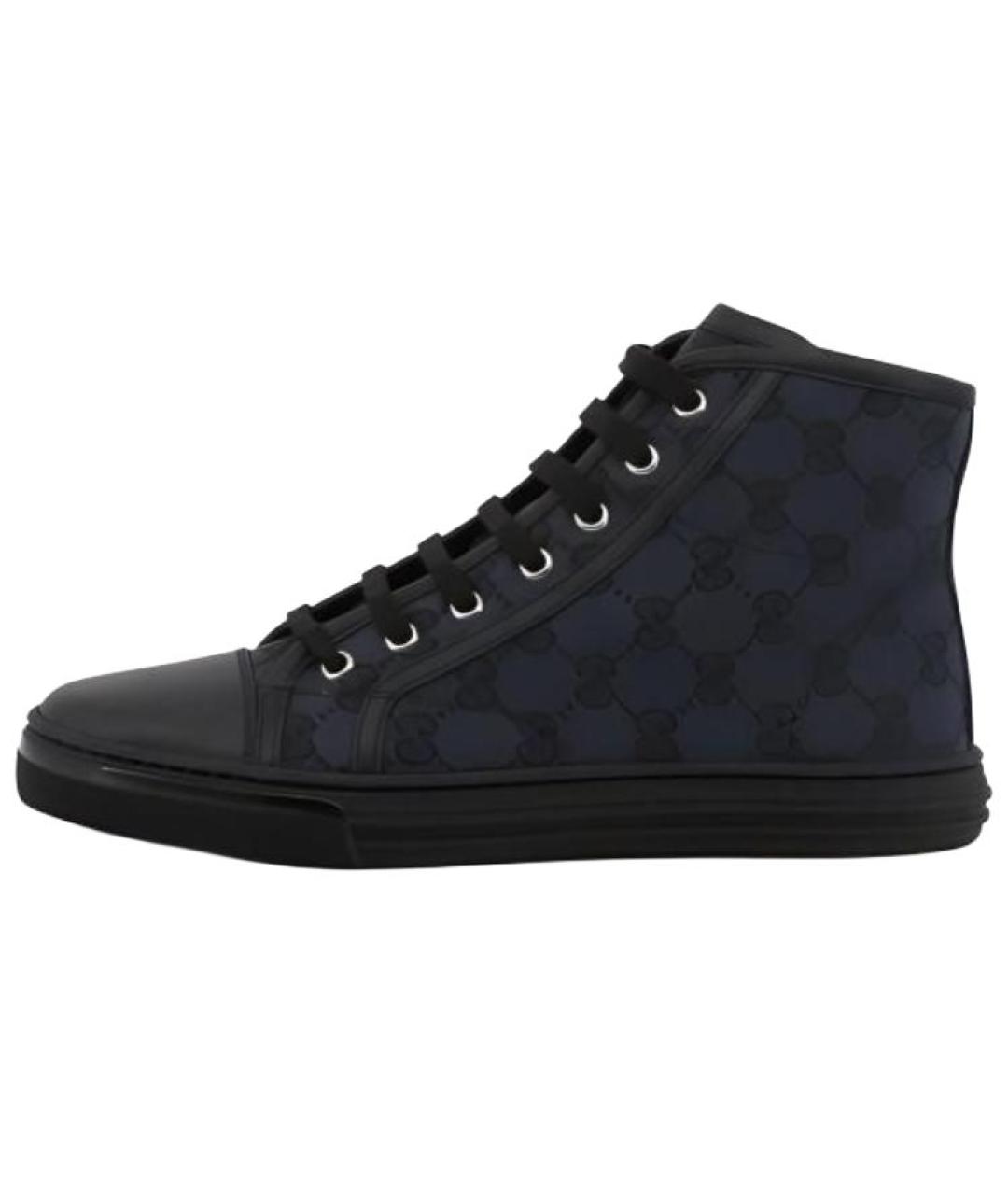 GUCCI Черные бархатные кроссовки, фото 2