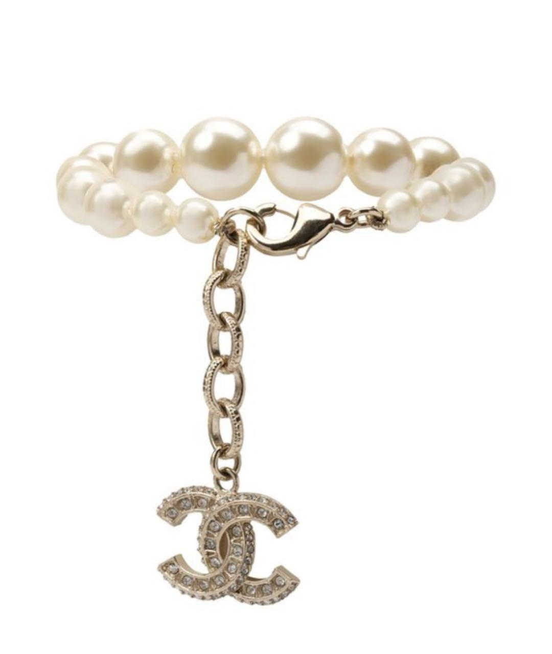 CHANEL Бежевый жемчужный браслет, фото 2