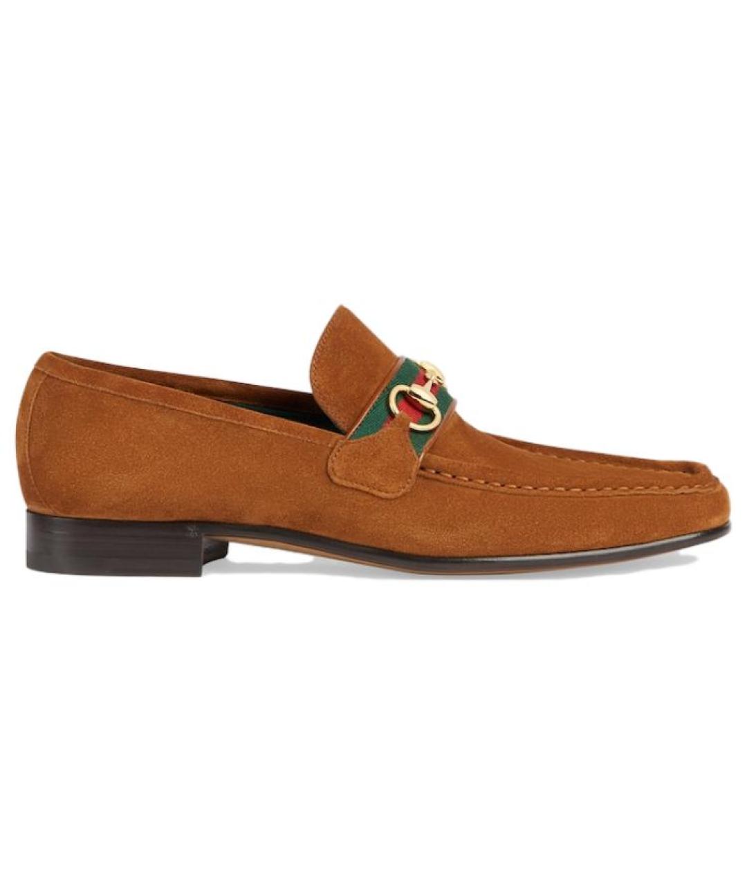 GUCCI Коричневые лоферы, фото 1