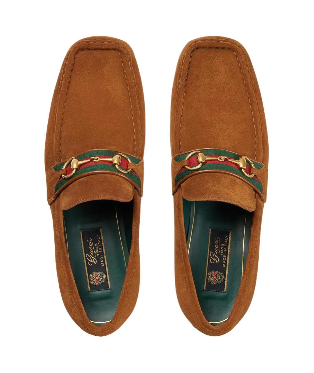 GUCCI Коричневые лоферы, фото 4