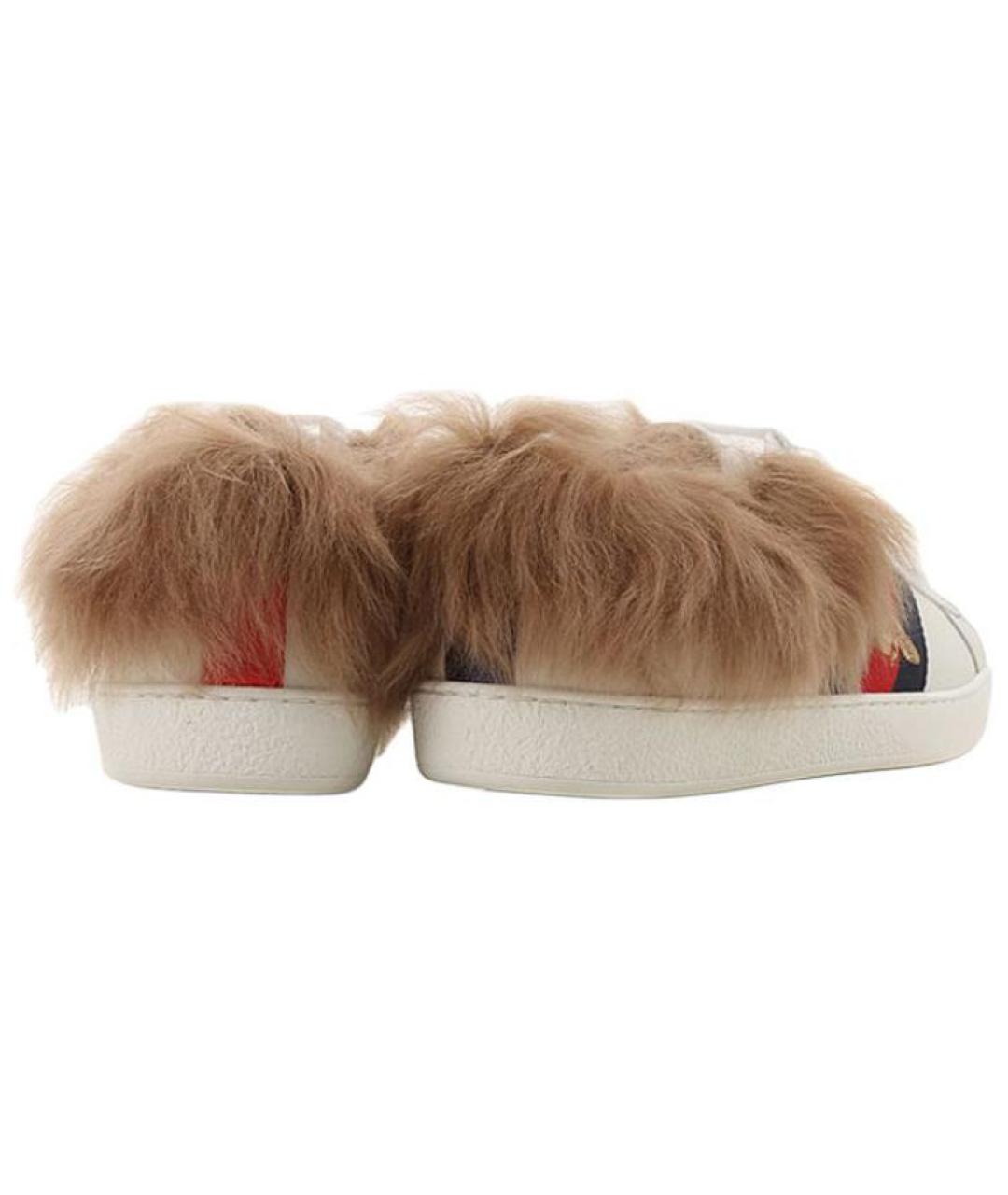 GUCCI Кожаные низкие кроссовки / кеды, фото 5