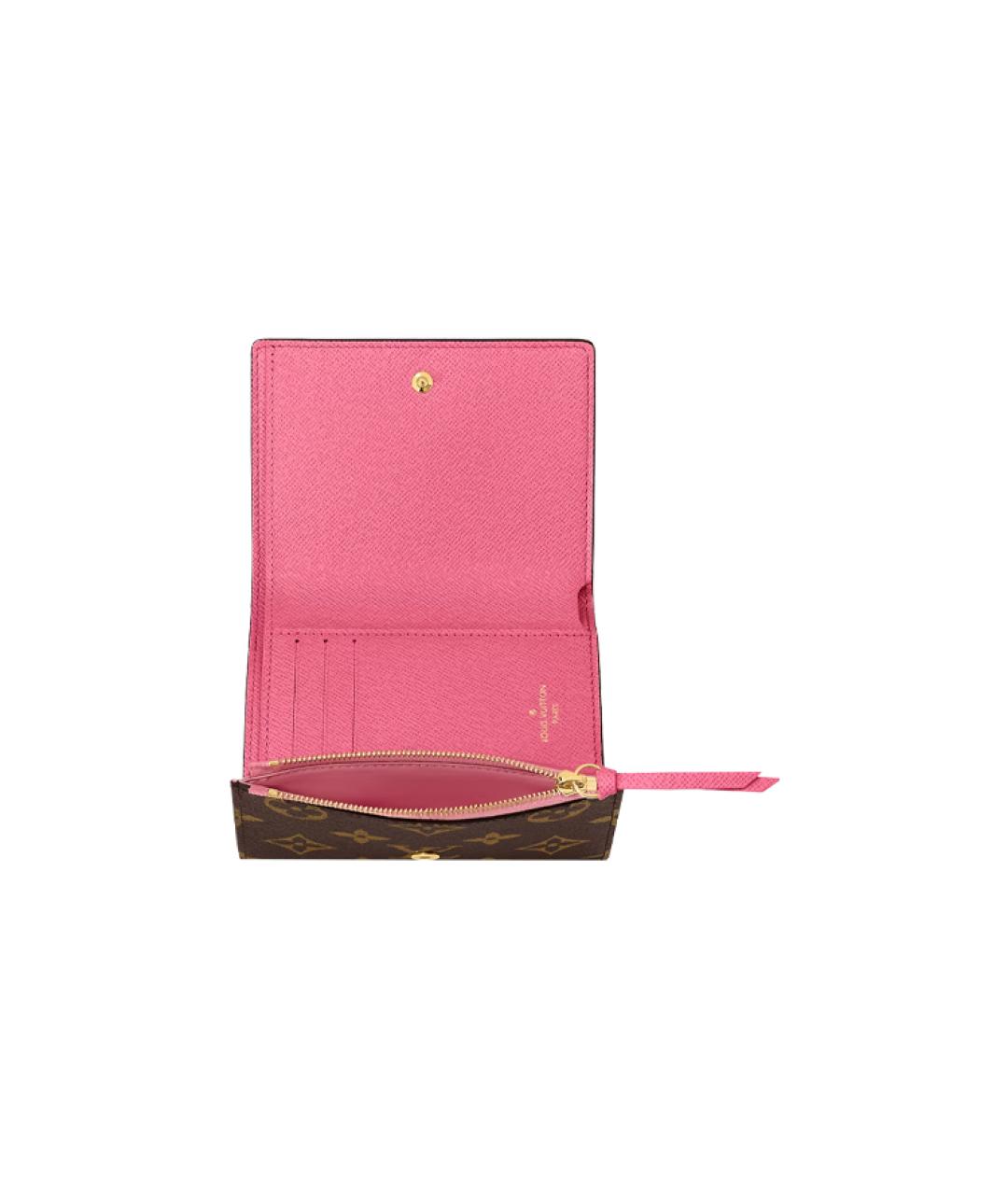 LOUIS VUITTON Коричневый кошелек, фото 4