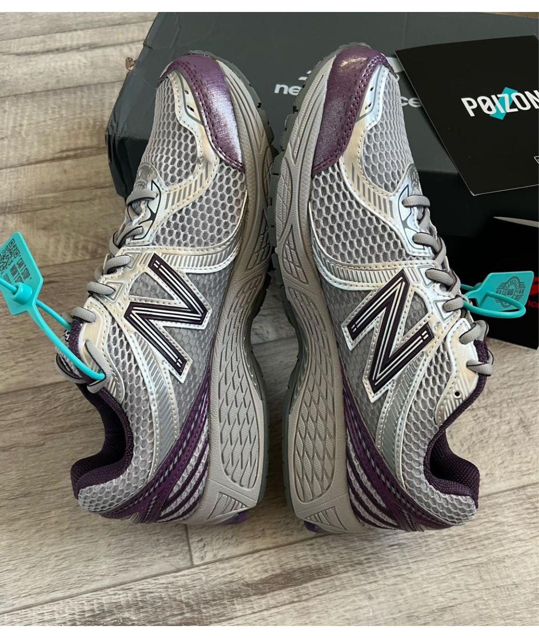 NEW BALANCE Серые текстильные кроссовки, фото 5