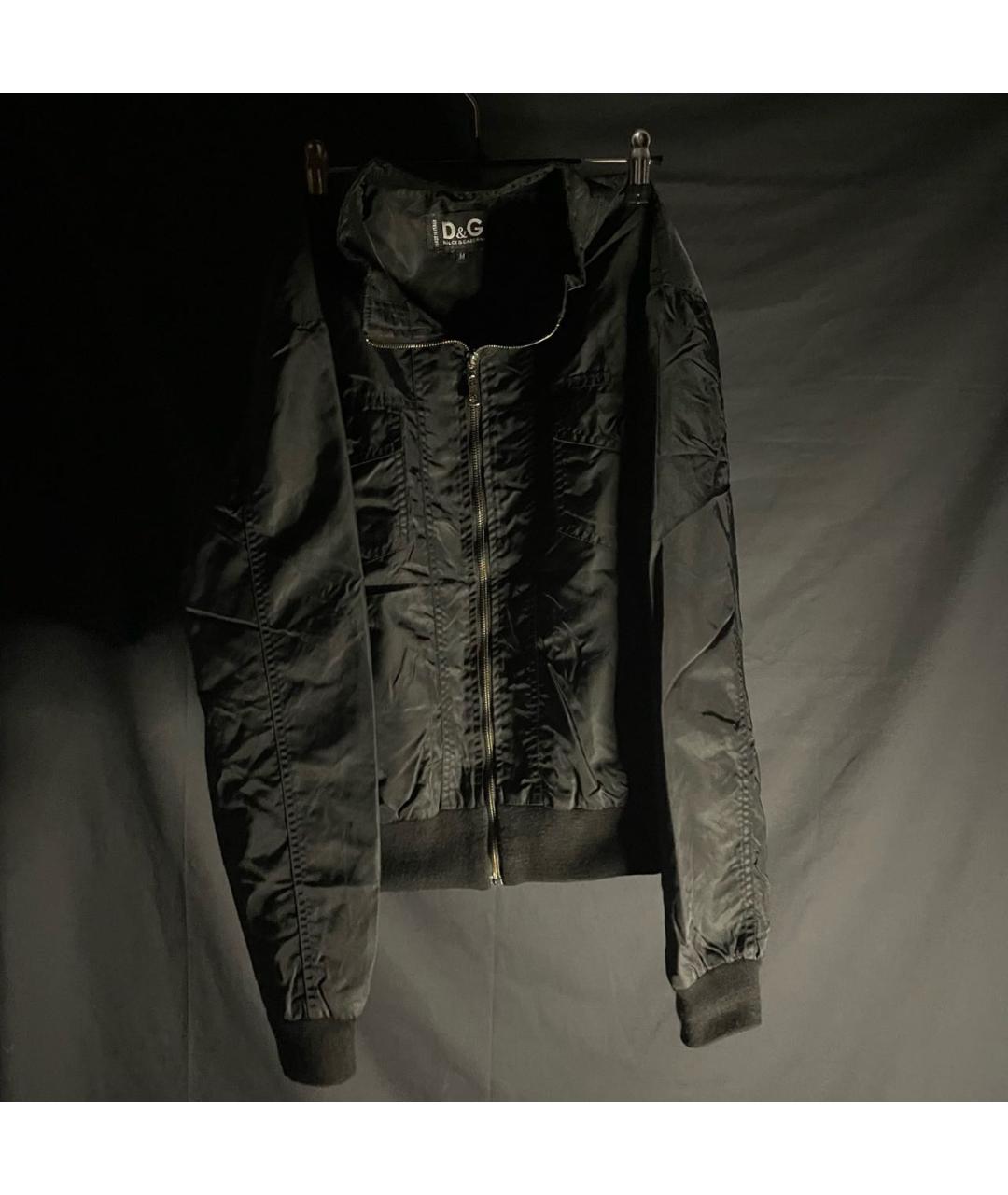 DOLCE&GABBANA Черная хлопко-эластановая куртка, фото 7