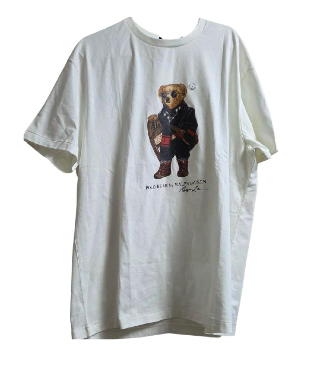 POLO RALPH LAUREN Белая хлопковая футболка, фото 4