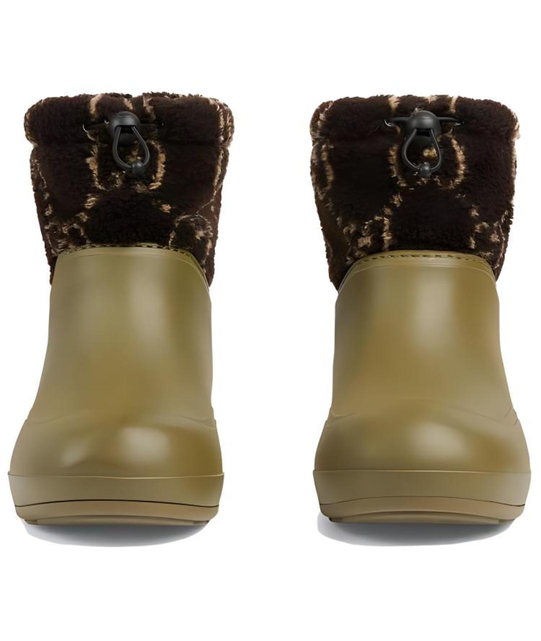 GUCCI Зеленые высокие ботинки, фото 4