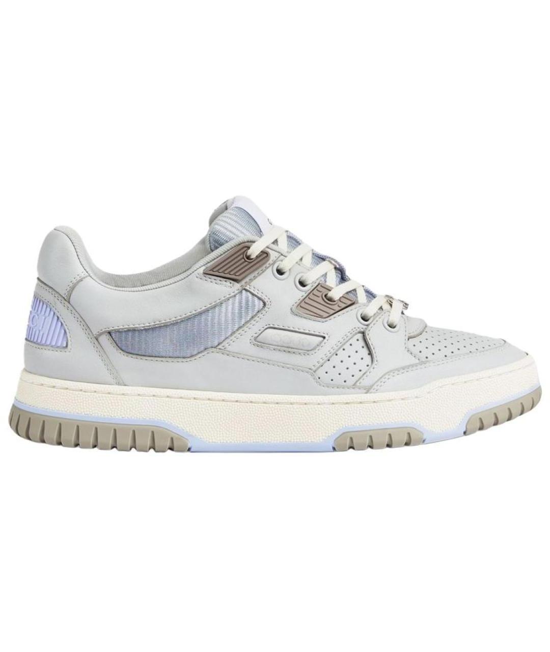 GUCCI Синие кожаные кроссовки, фото 1