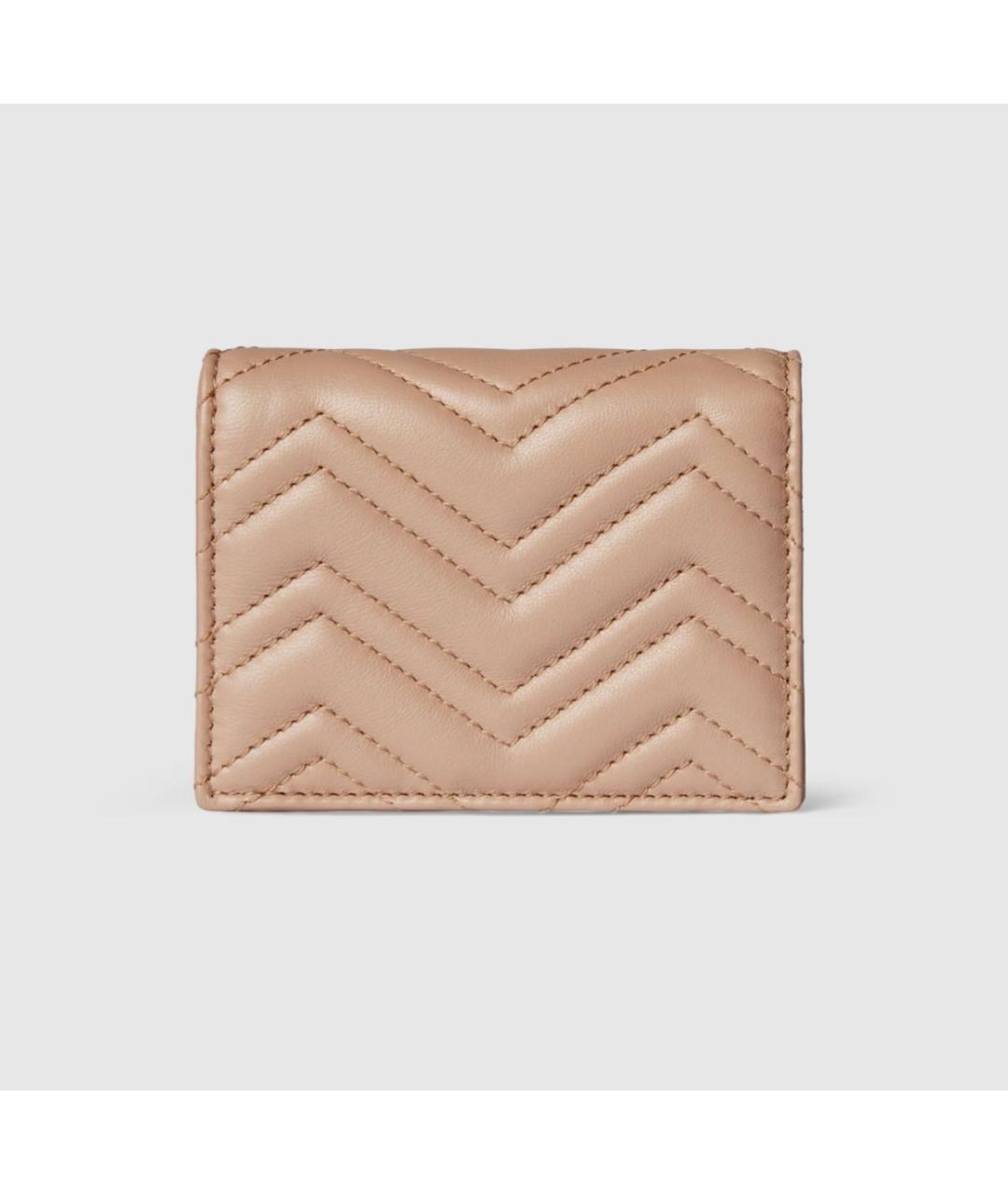 GUCCI Бежевый кожаный кошелек, фото 5