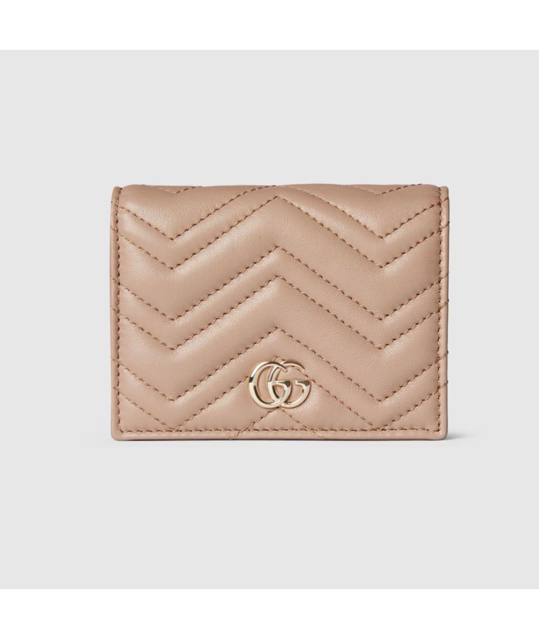 GUCCI Бежевый кожаный кошелек, фото 7