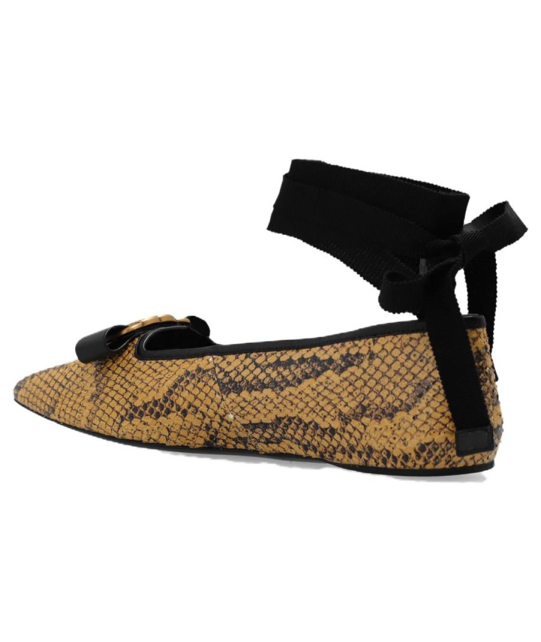 GUCCI Кожаные балетки, фото 4