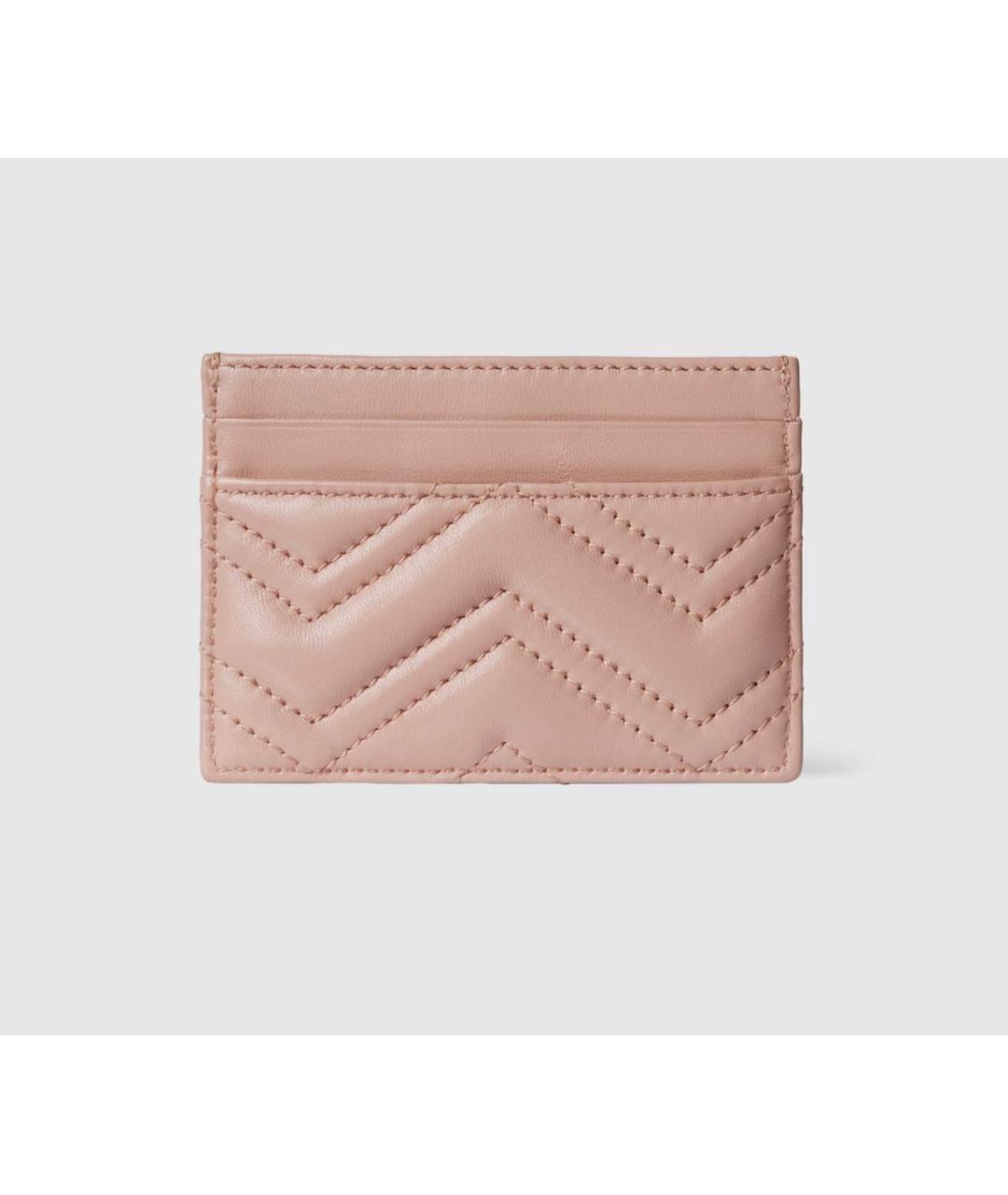 GUCCI Розовый кожаный кардхолдер, фото 4