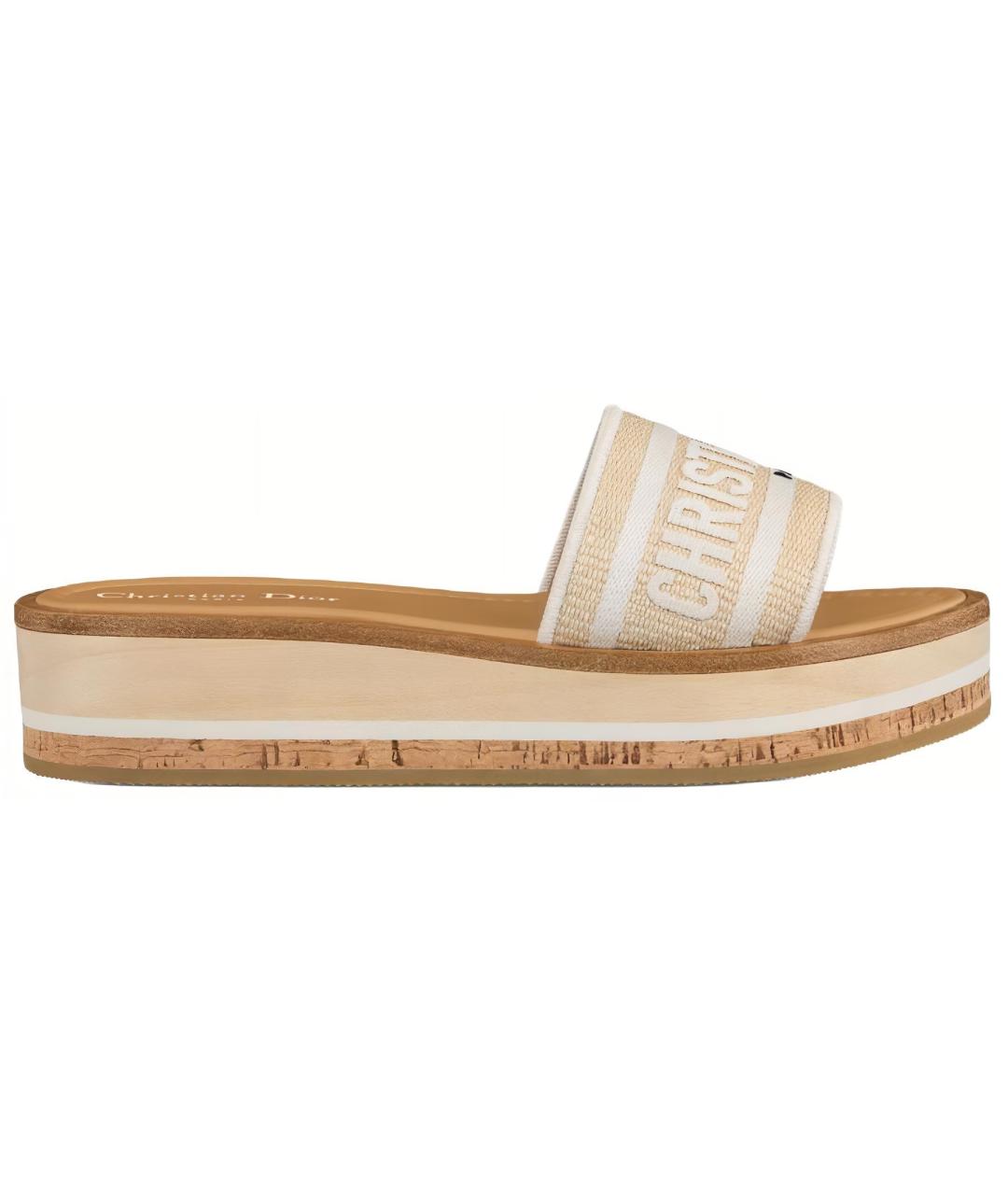 CHRISTIAN DIOR Коричневые сандалии, фото 1