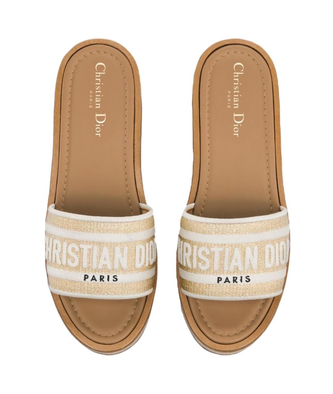 CHRISTIAN DIOR Коричневые сандалии, фото 4