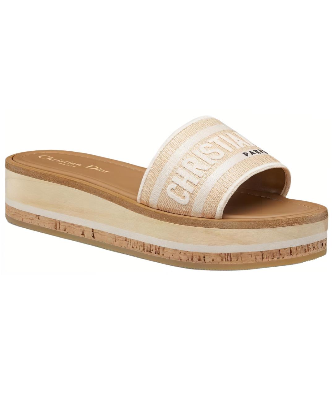 CHRISTIAN DIOR Коричневые сандалии, фото 3