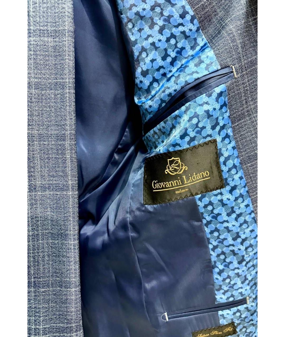 GIOVANNI BEDIN Темно-синий классический костюм, фото 3