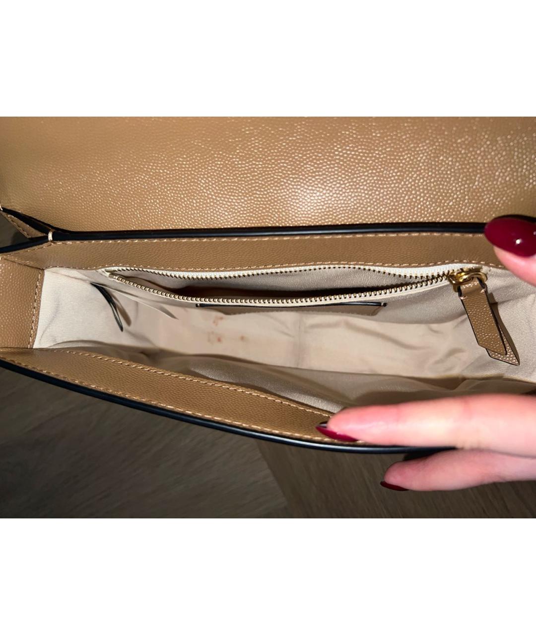 MARC JACOBS Бежевая кожаная сумка через плечо, фото 8
