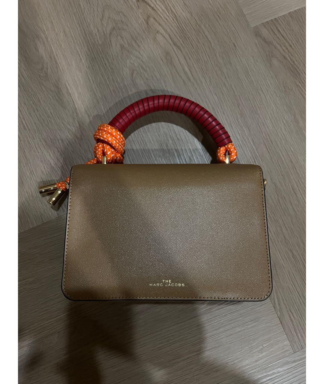 MARC JACOBS Бежевая кожаная сумка через плечо, фото 3