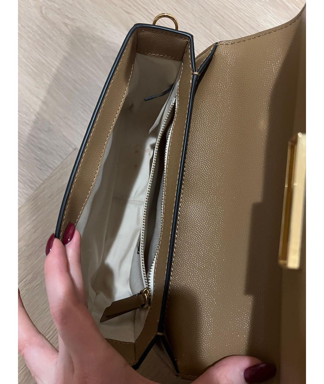 MARC JACOBS Бежевая кожаная сумка через плечо, фото 7