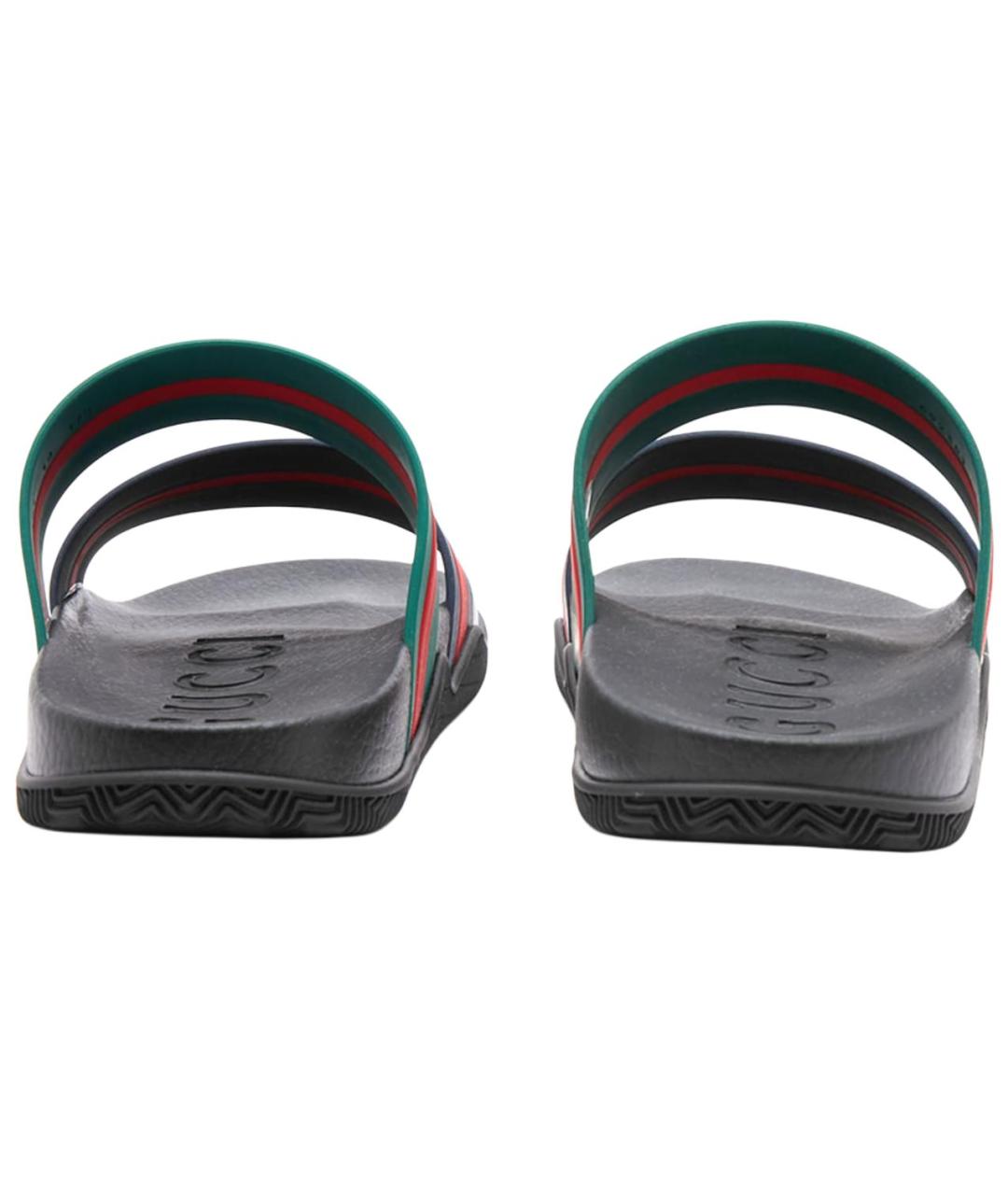 GUCCI Черные шлепанцы, фото 5