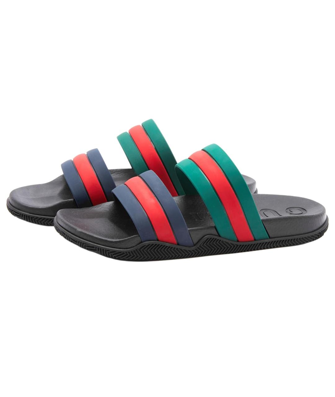 GUCCI Черные шлепанцы, фото 3