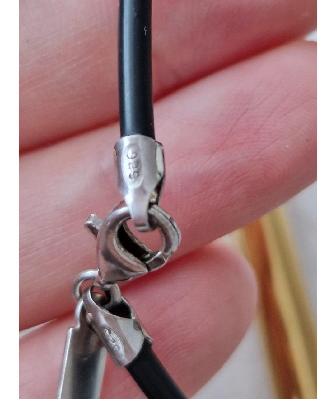 SAINT LAURENT Серебряное серебряное колье, фото 8