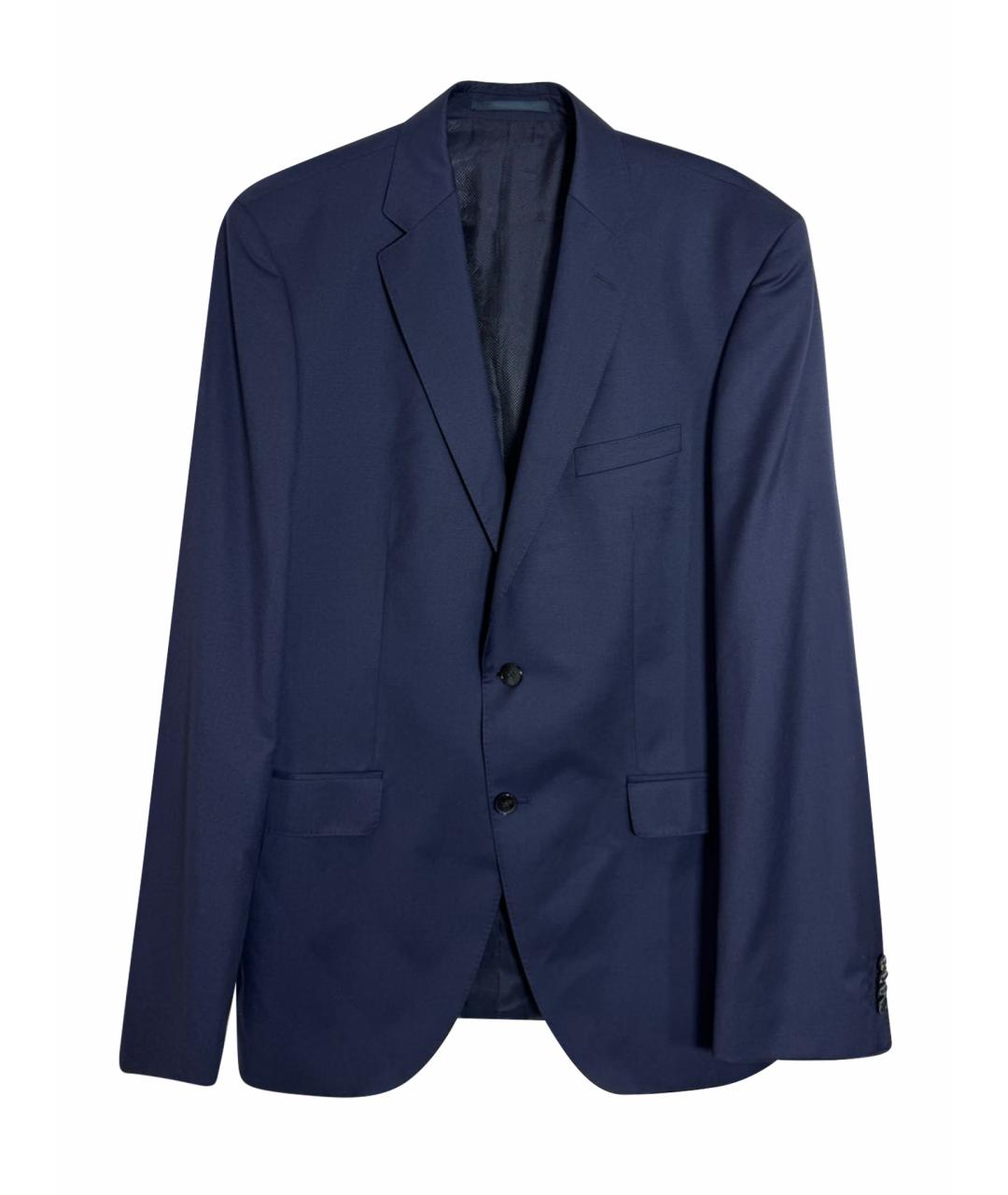 HUGO BOSS Темно-синий шерстяной пиджак, фото 1