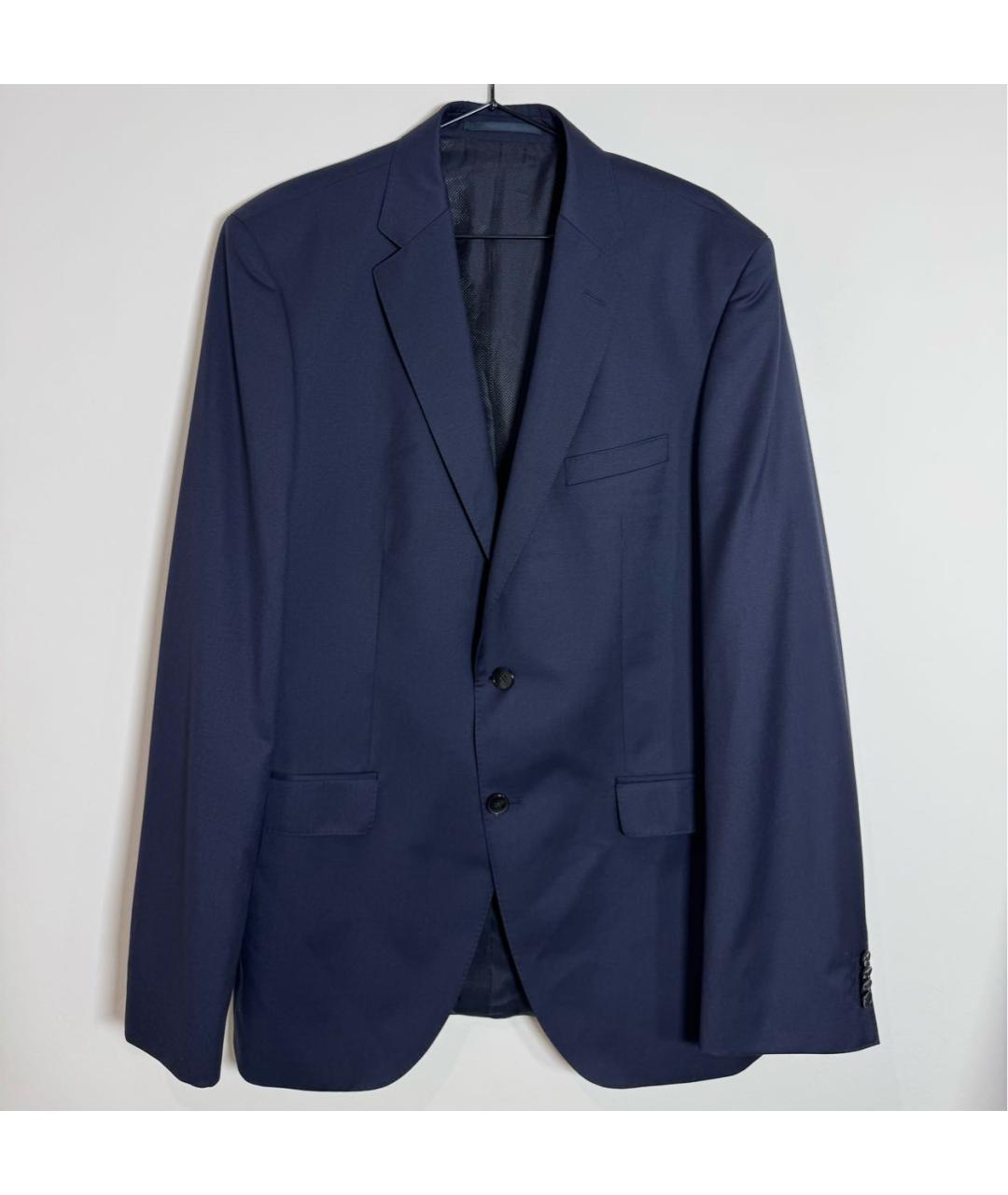 HUGO BOSS Темно-синий шерстяной пиджак, фото 8