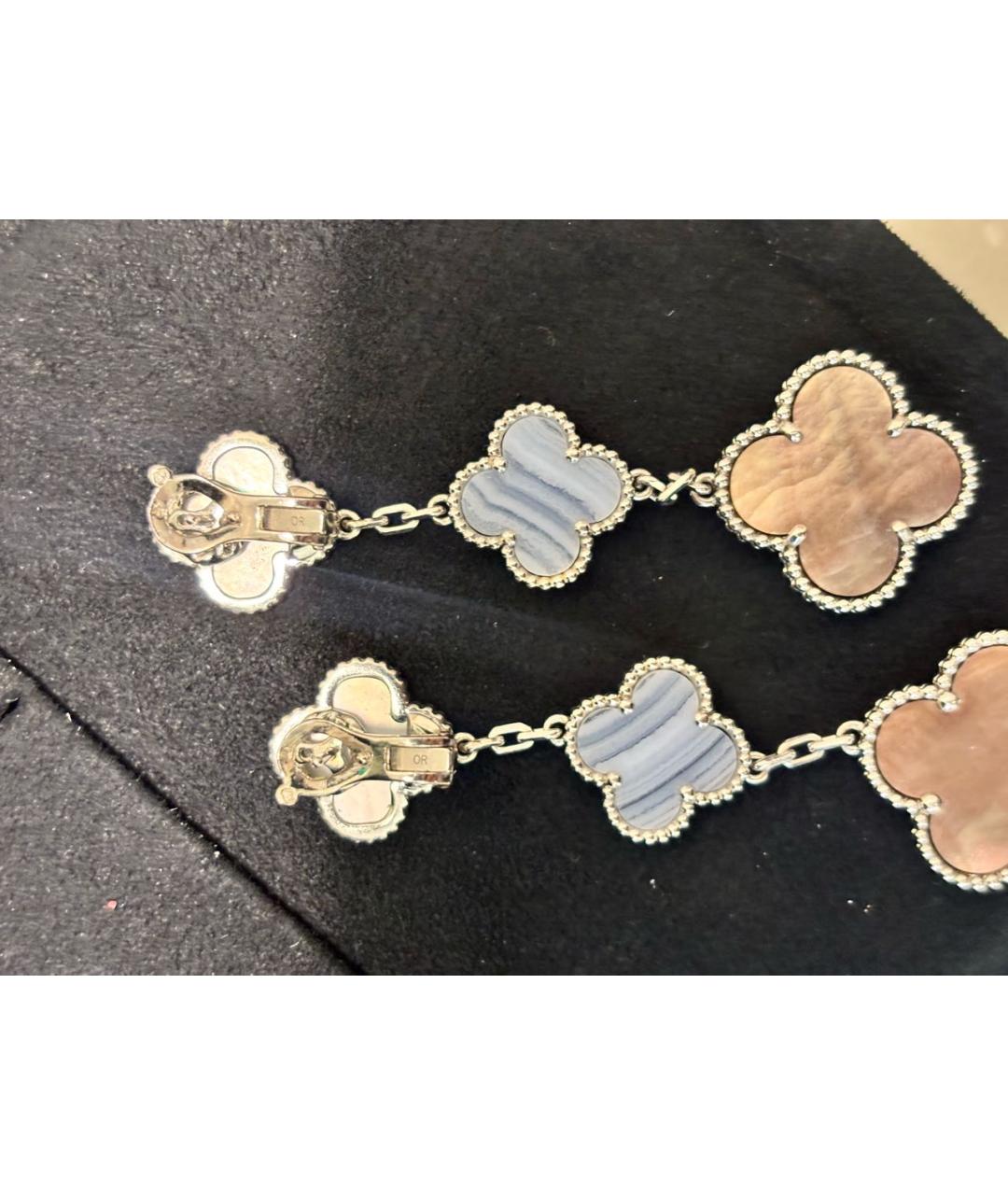 VAN CLEEF & ARPELS Серебряные серьги из белого золота, фото 4