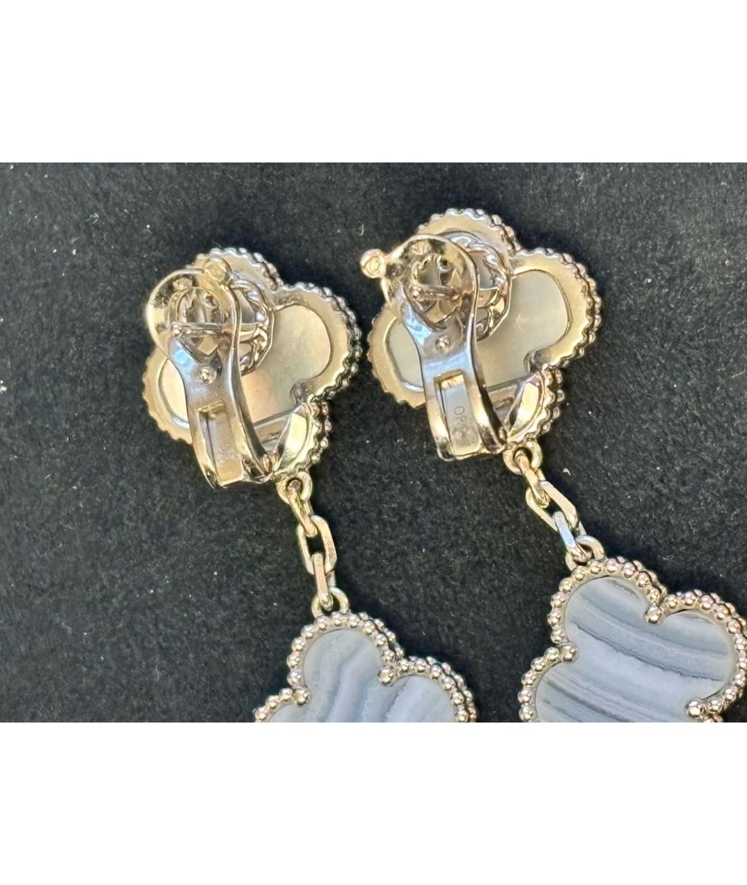 VAN CLEEF & ARPELS Серебряные серьги из белого золота, фото 3