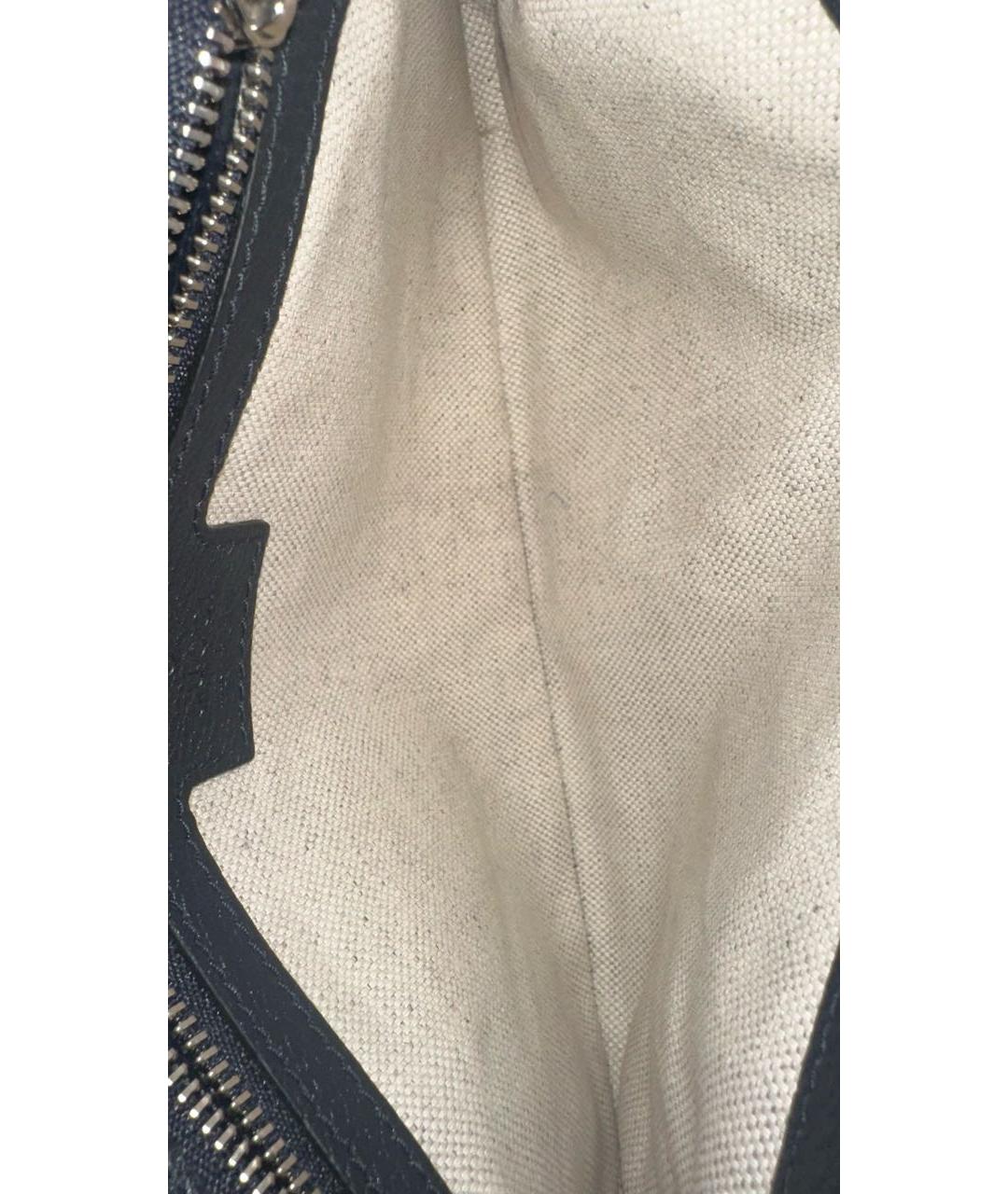 GUCCI Серая кожаная сумка через плечо, фото 4