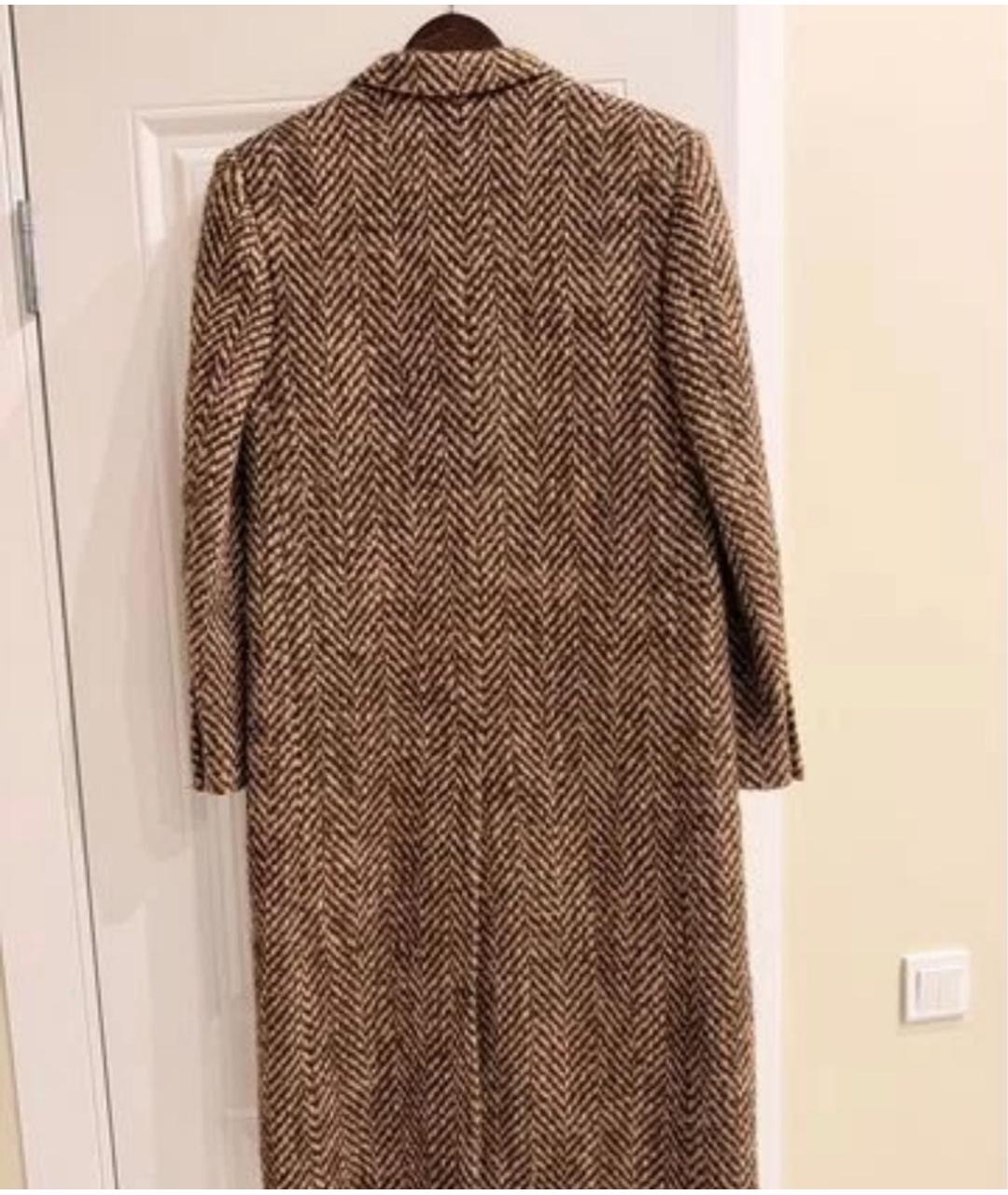 CELINE Коричневое шерстяное пальто, фото 2
