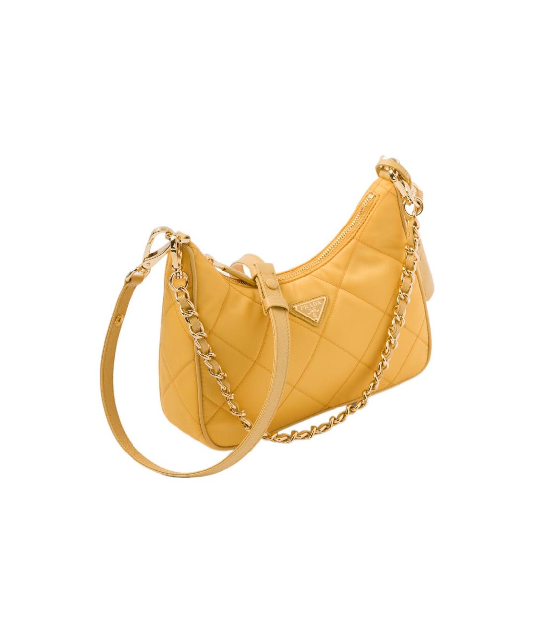 PRADA Желтая сумка через плечо, фото 2