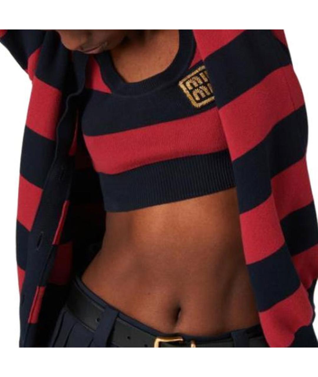 MIU MIU Красная майка, фото 4