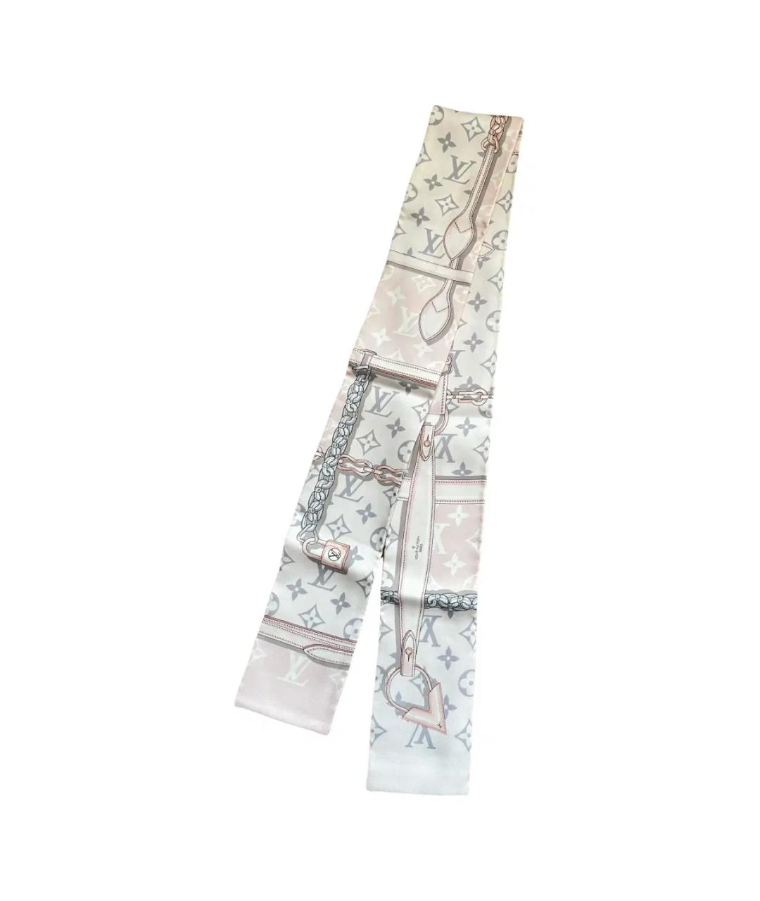 LOUIS VUITTON Мульти шелковый шарф, фото 3