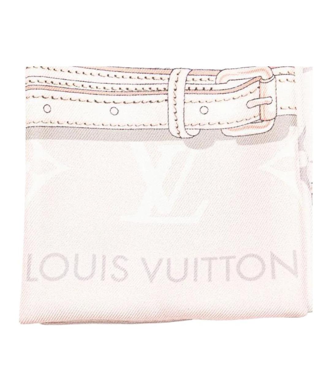 LOUIS VUITTON Мульти шелковый шарф, фото 2