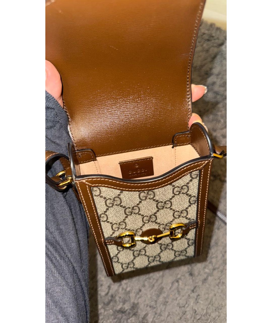 GUCCI Коричневая сумка через плечо, фото 4