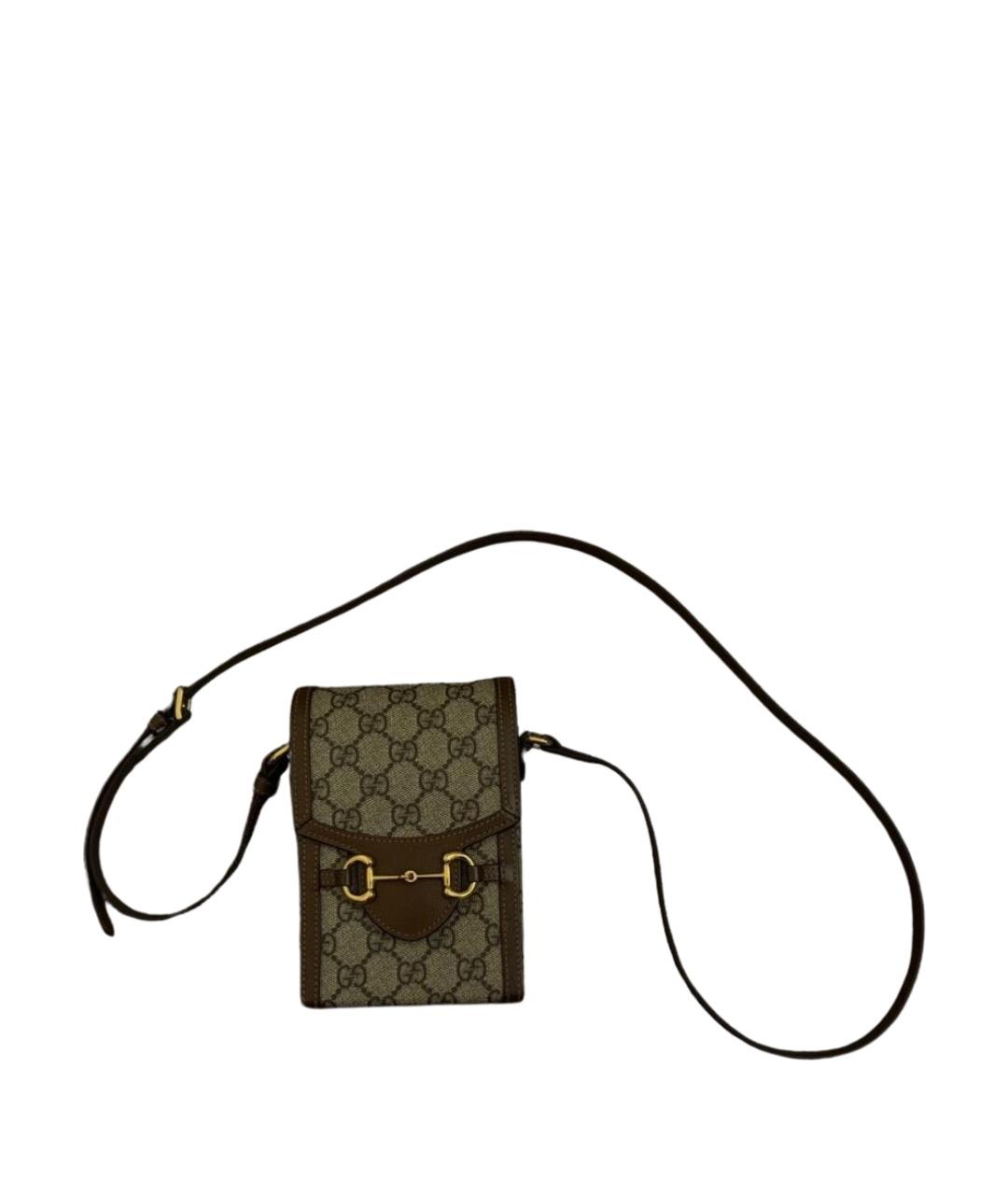GUCCI Коричневая сумка через плечо, фото 1